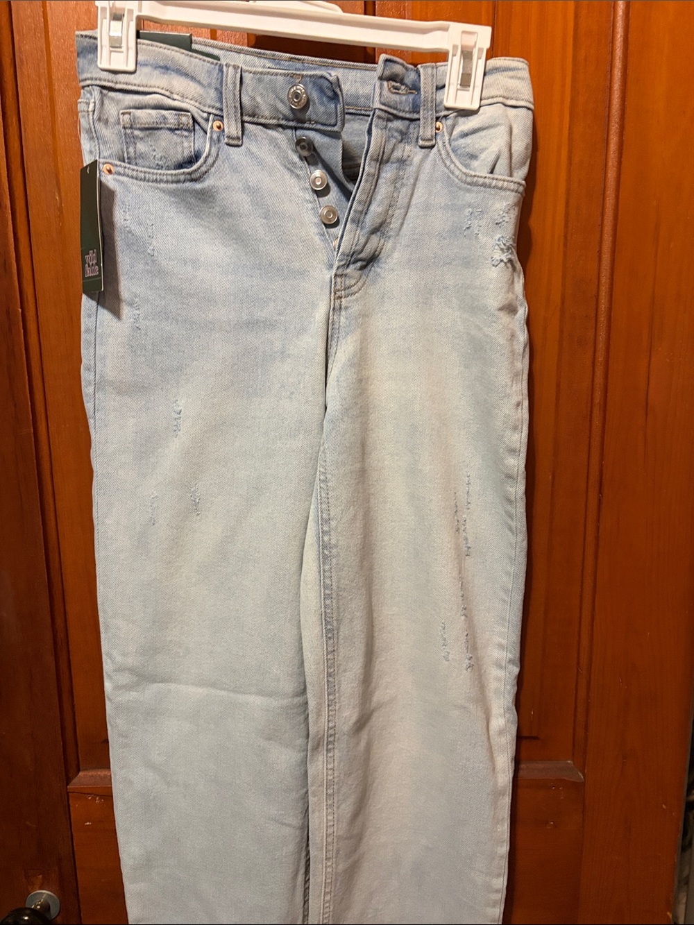 Women’s Wild Fable Light Blue Women’s High-Waist Button-Fly Jeans